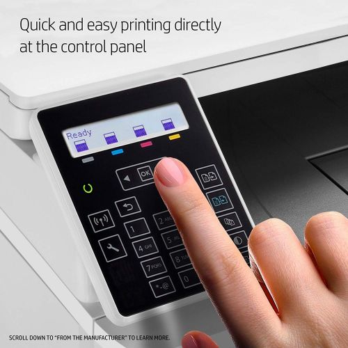 에이치피 [아마존베스트]HP Color Laserjet Pro M180nw All in One Wireless Color Laser Printer with Mobile Printing & Built-in Ethernet (T6B74A)