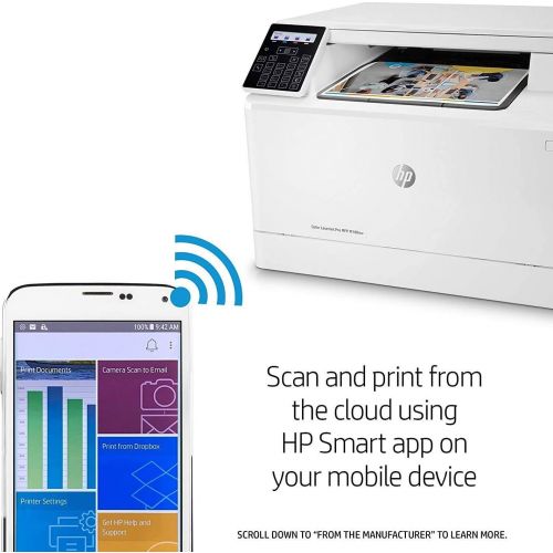 에이치피 [아마존베스트]HP Color Laserjet Pro M180nw All in One Wireless Color Laser Printer with Mobile Printing & Built-in Ethernet (T6B74A)