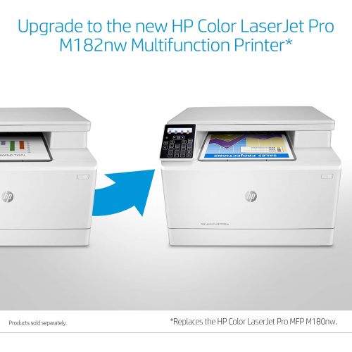 에이치피 [아마존베스트]HP Color Laserjet Pro M180nw All in One Wireless Color Laser Printer with Mobile Printing & Built-in Ethernet (T6B74A)