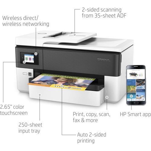 에이치피 [아마존베스트]HP OfficeJet Pro 7720 All in One Wide Format Printer with Wireless Printing