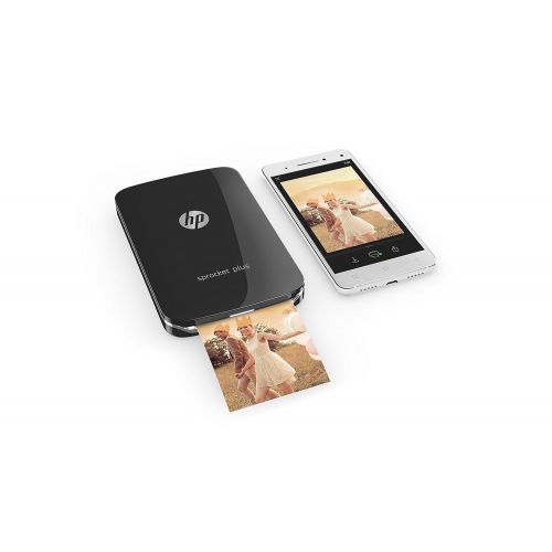 에이치피 [아마존 핫딜]  [아마존핫딜]HP Sprocket Plus Mobiler Fotodrucker (Drucken ohne Tinte, Bluetooth, 5,8 x 8,7 cm Ausdrucke) schwarz