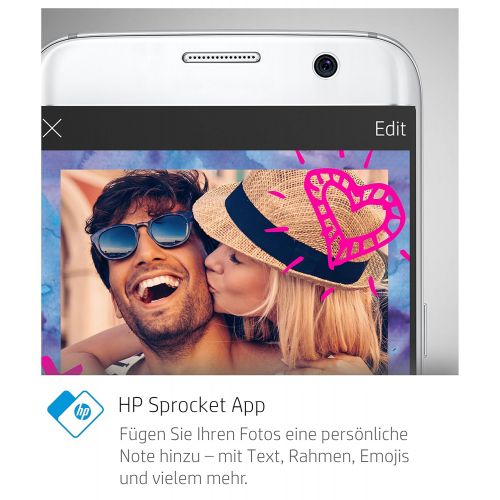 에이치피 [아마존 핫딜]  [아마존핫딜]HP Sprocket Plus Mobiler Fotodrucker (Drucken ohne Tinte, Bluetooth, 5,8 x 8,7 cm Ausdrucke) schwarz