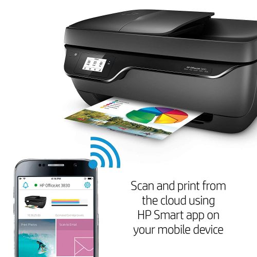에이치피 HP OfficeJet 3830 All-in-One Wireless Printer, HP Instant Ink & Amazon Dash Replenishment Ready (K7V40A)