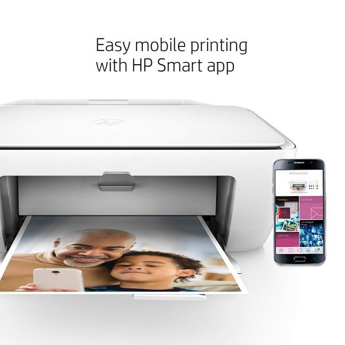 에이치피 HP DeskJet 2655 All-in-One Compact Printer, HP Instant Ink & Amazon Dash Replenishment Ready - White (V1N04A)