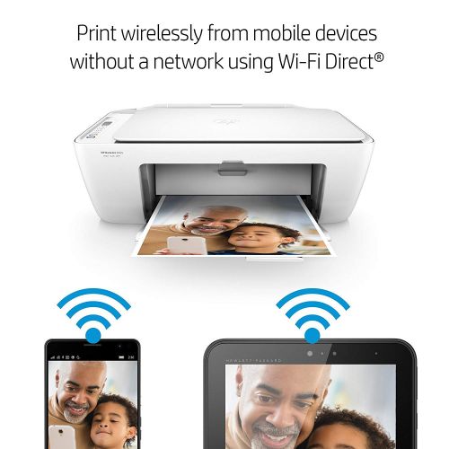 에이치피 HP DeskJet 2655 All-in-One Compact Printer, HP Instant Ink & Amazon Dash Replenishment Ready - White (V1N04A)