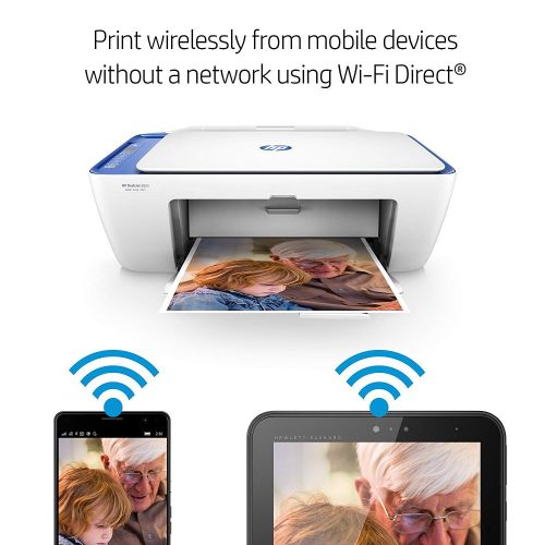 에이치피 HP DeskJet 2655 All-in-One Compact Printer, HP Instant Ink & Amazon Dash Replenishment Ready - Noble Blue (V1N01A)