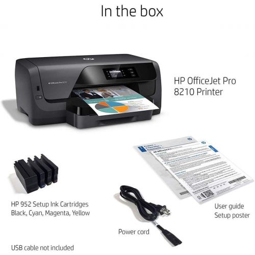 에이치피 HP OfficeJet Pro 8210 Wireless Color Printer, HP Instant Ink & Amazon Dash Replenishment ready (D9L64A)