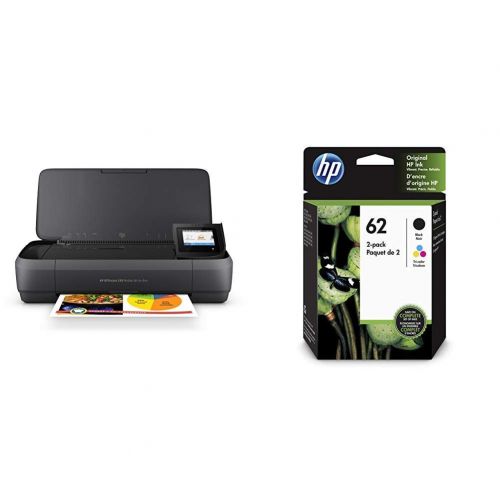 에이치피 HP OfficeJet 250 All-in-One Portable Printer with Wireless & Mobile Printing (CZ992A) with Std Ink Bundle