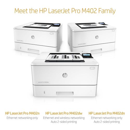 에이치피 HP LaserJet Pro M402n Laser Printer with Built-in Ethernet, Amazon Dash Replenishment ready (C5F93A)