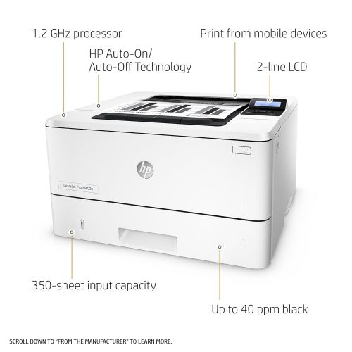 에이치피 HP Laserjet Pro M402n Monochrome Printer, (C5F93A) (Renewed)