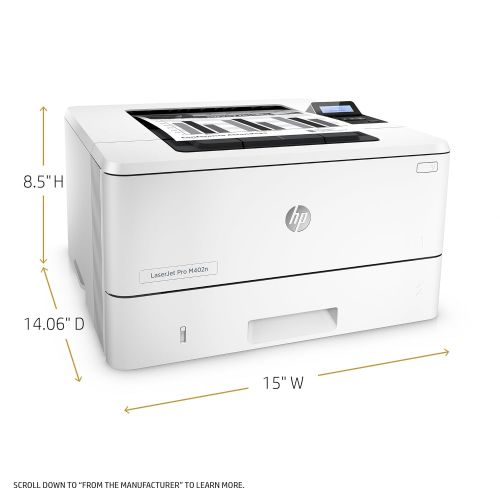 에이치피 HP Laserjet Pro M402n Monochrome Printer, (C5F93A) (Renewed)