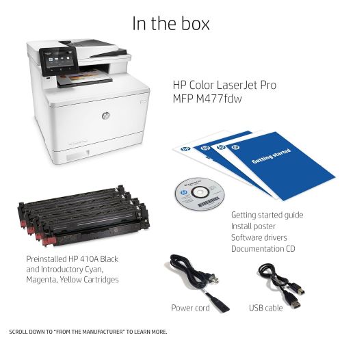 에이치피 HP LaserJet Pro M477fdw All-in-One Wireless Color Laser Printer with Double-Sided Printing, Amazon Dash Replenishment ready (CF379A)