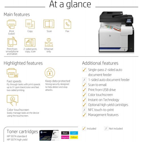 에이치피 HP LaserJet Pro 500 color MFP M570dn (CZ271A)