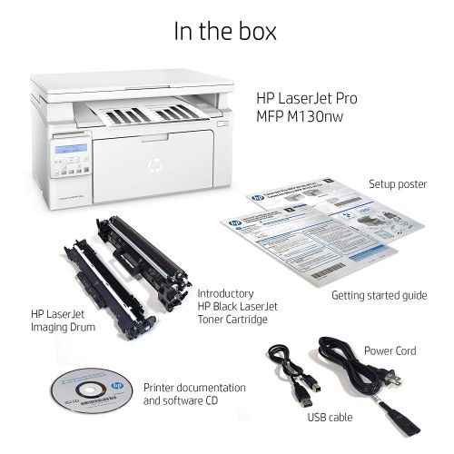 에이치피 HP LaserJet Pro M130nw All-in-One Wireless Laser Printer, Amazon Dash Replenishment ready (G3Q58A). Replaces HP M125nw Laser Printer