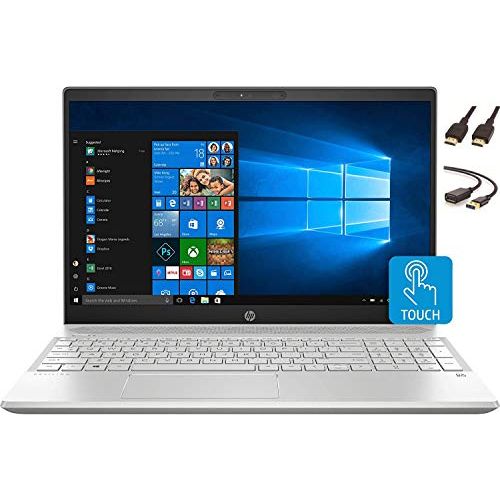 에이치피 2020 HP 15.6 FHD Touchscreen Laptop Computer, 10th Gen Intel Quad Core i5-1035G1 up to 3.6GHz, 802.11ac WiFi, HDMI, Windows 10 + CUE Accessories (16GB DDR4 1TB SSD)