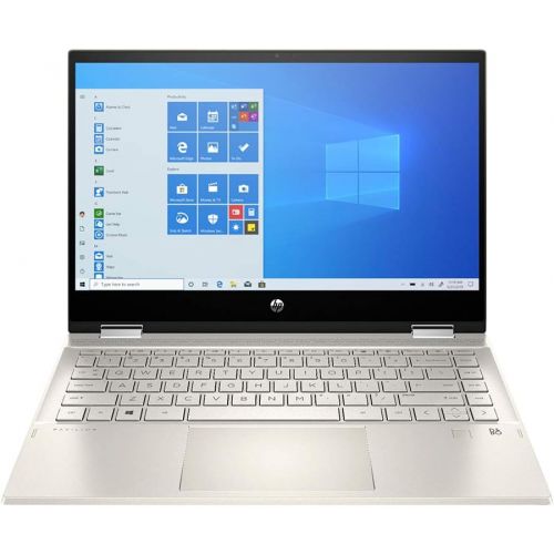 에이치피 2020 HP Pavilion x360 2 in 1 14 FHD Touchscreen Laptop Computer, Intel Core i5 1035G1, 16GB RAM, 512GB PCIe SSD, Backlit KB, Intel Graphics, B&O Audio, HD Webcam, Win 10, Gold, 32G