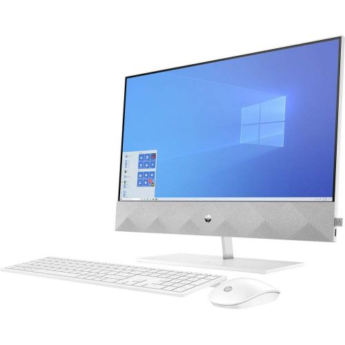 에이치피 HP Pavilion 27 Touch Desktop 2TB SSD 32GB RAM Extreme (Intel Core i7 10700K Processor 3.80GHz Turbo Boost to 5.10GHz, 32 GB RAM, 2 TB SSD, 27 inch FullHD Touchscreen, Win 10) PC Co