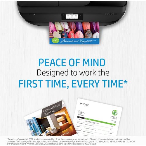 에이치피 HP 970XL Black Ink + HP Professional Business Paper, Glossy, Inkjet, 11x17, 150 sheets