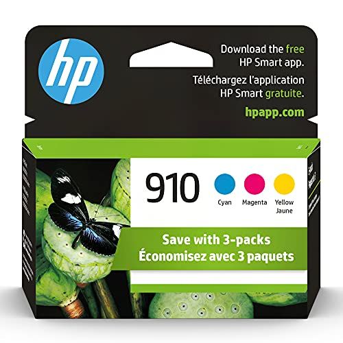 에이치피 HP 910 | 3 Ink Cartridges | Cyan, Magenta, Yellow | 3YL58AN, 3YL59AN, 3YL60AN