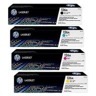 HP 126A (CE310A) Black and (CF341A) Cyan, Magenta, Yellow Original Toner Cartridge Set