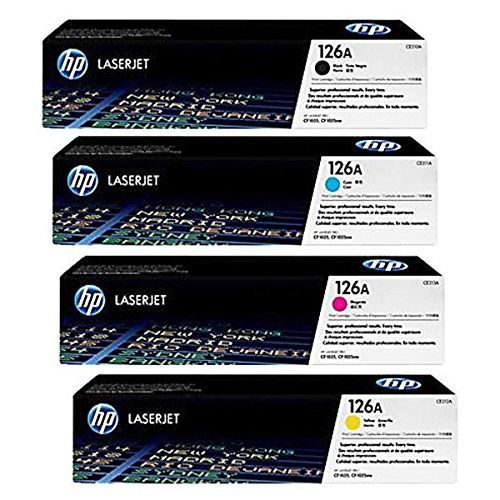 에이치피 HP 126A (CE310A) Black and (CF341A) Cyan, Magenta, Yellow Original Toner Cartridge Set