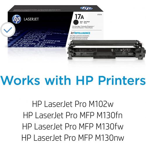 에이치피 HP 17A (CF217A) Black Original LaserJet Toner Cartridge For HP LaserJet Pro M102, M130