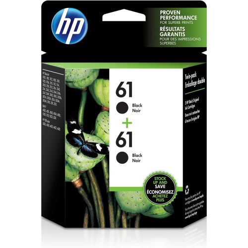 에이치피 HP 61 | 2 Ink Cartridges | Black | CH561WN