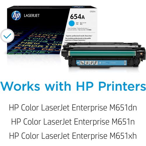 에이치피 HP 654A | CF331A | Toner Cartridge | Cyan