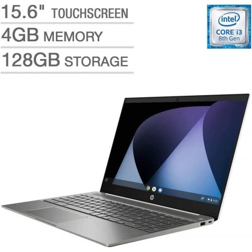 에이치피 HP High Performance 15.6 inch Chromebook Intel Core i3-8130U IPS FHD 1080p 4GB 128GB eMMC , Ceramic White