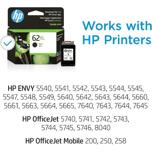 에이치피 HP 62XL | Ink Cartridge | Black | C2P05AN