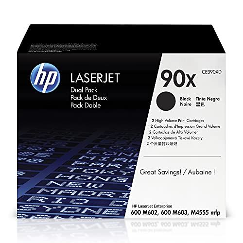 에이치피 HP 90X | CE390XD | 2 Toner Cartridges | Black | High Yield