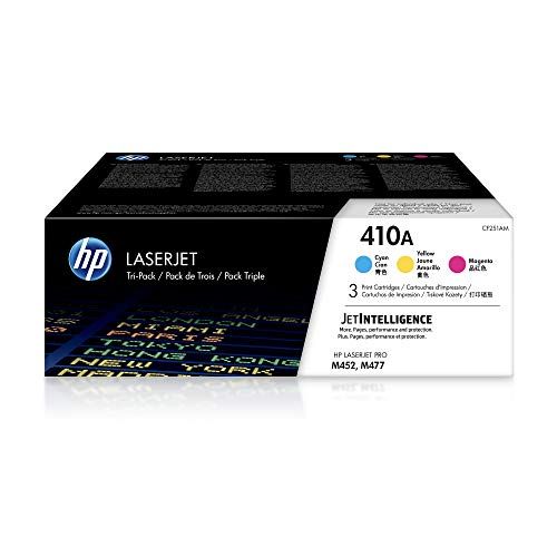 에이치피 HP 410A | CF411A, CF412A, CF413A | 3 Toner Cartridges | Cyan, Yellow, Magenta