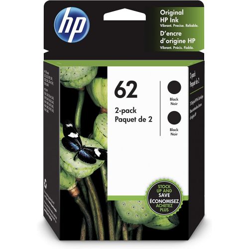 에이치피 HP 62 | 2 Ink Cartridges | Black | C2P04AN