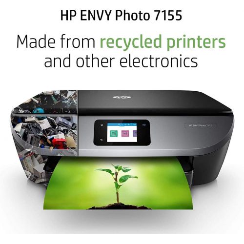 에이치피 HP Envy Photo 7155 All in One Photo Printer with Wireless Printing, HP Instant Ink or Amazon Dash Replenishment Ready (K7G93A)