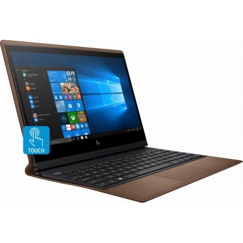 에이치피 HP - Spectre Folio Leather 2-in-1 13.3 Touch-Screen Laptop - Intel Core i7 - 8GB Memory - 256GB Solid State Drive - Cognac Brown