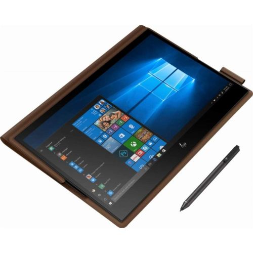 에이치피 HP - Spectre Folio Leather 2-in-1 13.3 Touch-Screen Laptop - Intel Core i7 - 8GB Memory - 256GB Solid State Drive - Cognac Brown