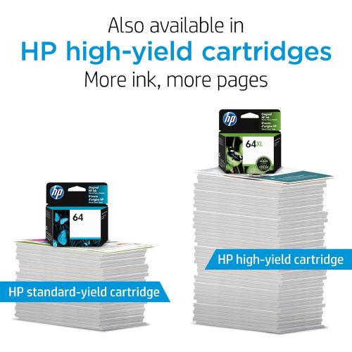 에이치피 HP 64 | 2 Ink Cartridges | Black, Tri-color | N9J90AN, N9J89AN