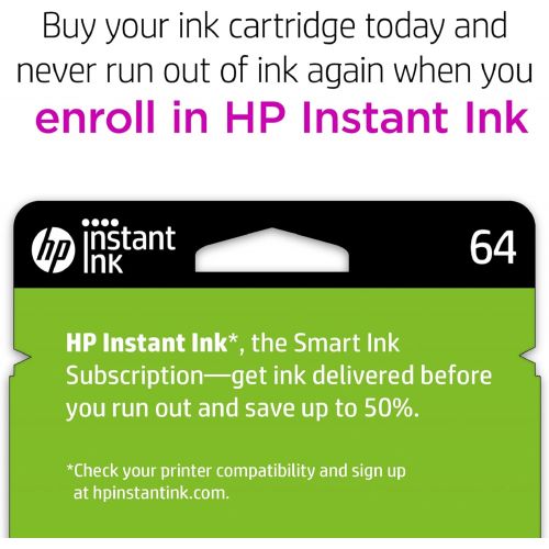 에이치피 HP 64 | 2 Ink Cartridges | Black, Tri-color | N9J90AN, N9J89AN