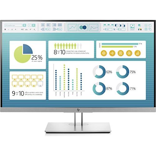 에이치피 HP EliteDisplay E273 27-Inch Screen LED-Lit Monitor Black/Silver (1FH50A8#ABA)