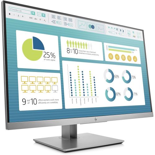 에이치피 HP EliteDisplay E273 27-Inch Screen LED-Lit Monitor Black/Silver (1FH50A8#ABA)