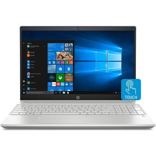 에이치피 2019 HP Pavilion Flagship 15.6 Full HD IPS Touchscreen Laptop, Intel Quad Core i7-8550U, 12GB DDR4 Memory, 256GB SSD Boot + 1TB HDD, USB-C, Bluetooth, WiFi, Backlit Keyboard, Windo
