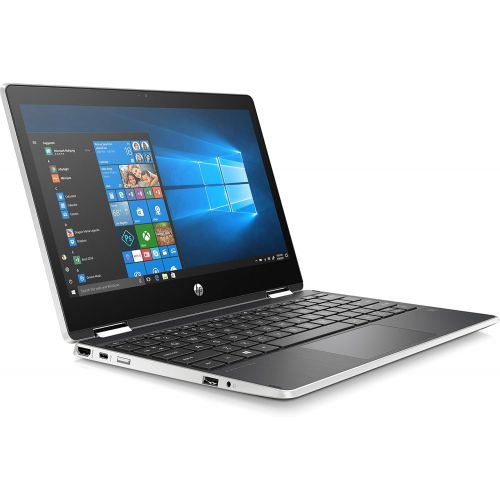 에이치피 HP - Pavilion x360 2-in-1 11.6 Touch-Screen Laptop - Intel Pentium - 4GB Memory - 128GB Solid State Drive - Ash Silver Keyboard Frame, Natural Silver