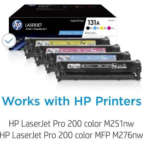 에이치피 HP 131A | CF210AQ1 | 4 Toner Cartridges | Black, Cyan, Magenta, Yellow