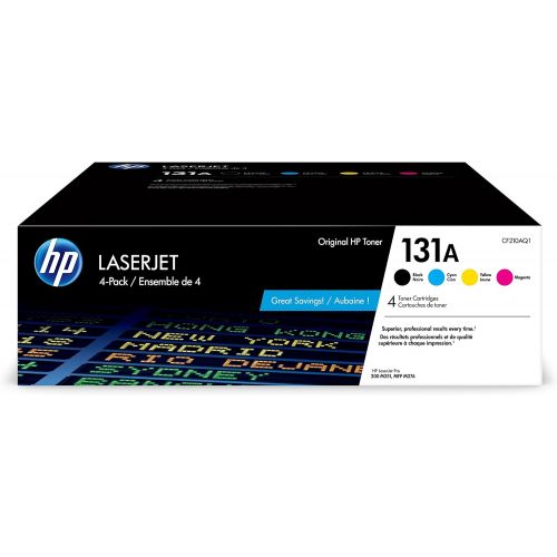 에이치피 HP 131A | CF210AQ1 | 4 Toner Cartridges | Black, Cyan, Magenta, Yellow