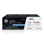 HP 202A | CF501A, CF502A, CF503A | 3 Toner Cartridges | Cyan, Magenta, Yellow