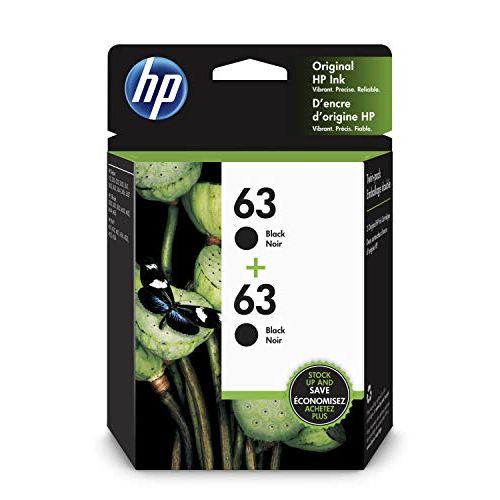 에이치피 HP 63 | 2 Ink Cartridges | Black | F6U62AN