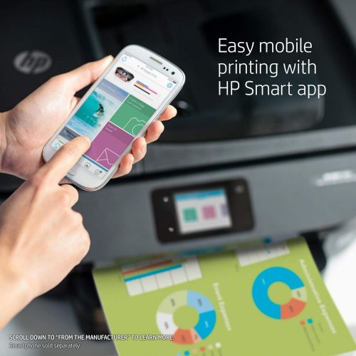 에이치피 HP ENVY Photo 7855 All in One Photo Printer with Wireless Printing, HP Instant Ink or Amazon Dash replenishment ready (K7R96A)