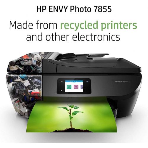 에이치피 HP ENVY Photo 7855 All in One Photo Printer with Wireless Printing, HP Instant Ink or Amazon Dash replenishment ready (K7R96A)