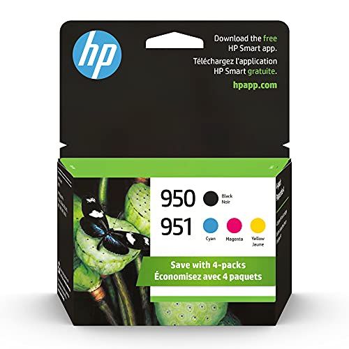 에이치피 HP 950 & 951 | 4 Ink Cartridges | Black, Cyan, Magenta, Yellow | CN049AN, CN050AN, CN051AN, CN052AN