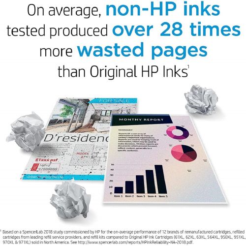 에이치피 HP 952 | 4 Ink Cartridges | Black, Cyan, Magenta, Yellow | F6U15AN, L0S49AN, L0S52AN, L0S55AN